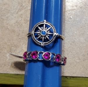 2 Sterling silver rings